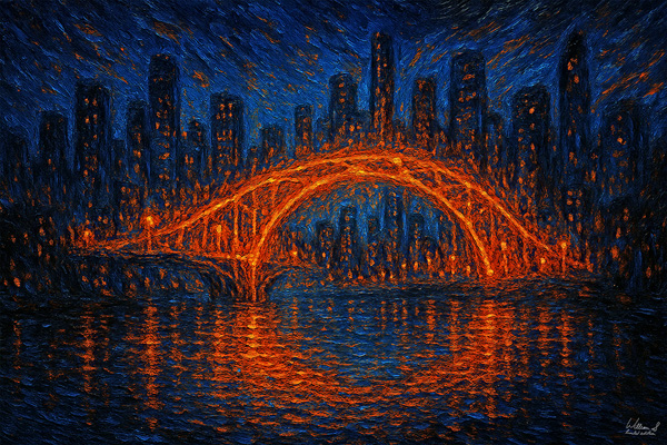 The Bridge Between Us Only Appears at Night by William R. Stanek